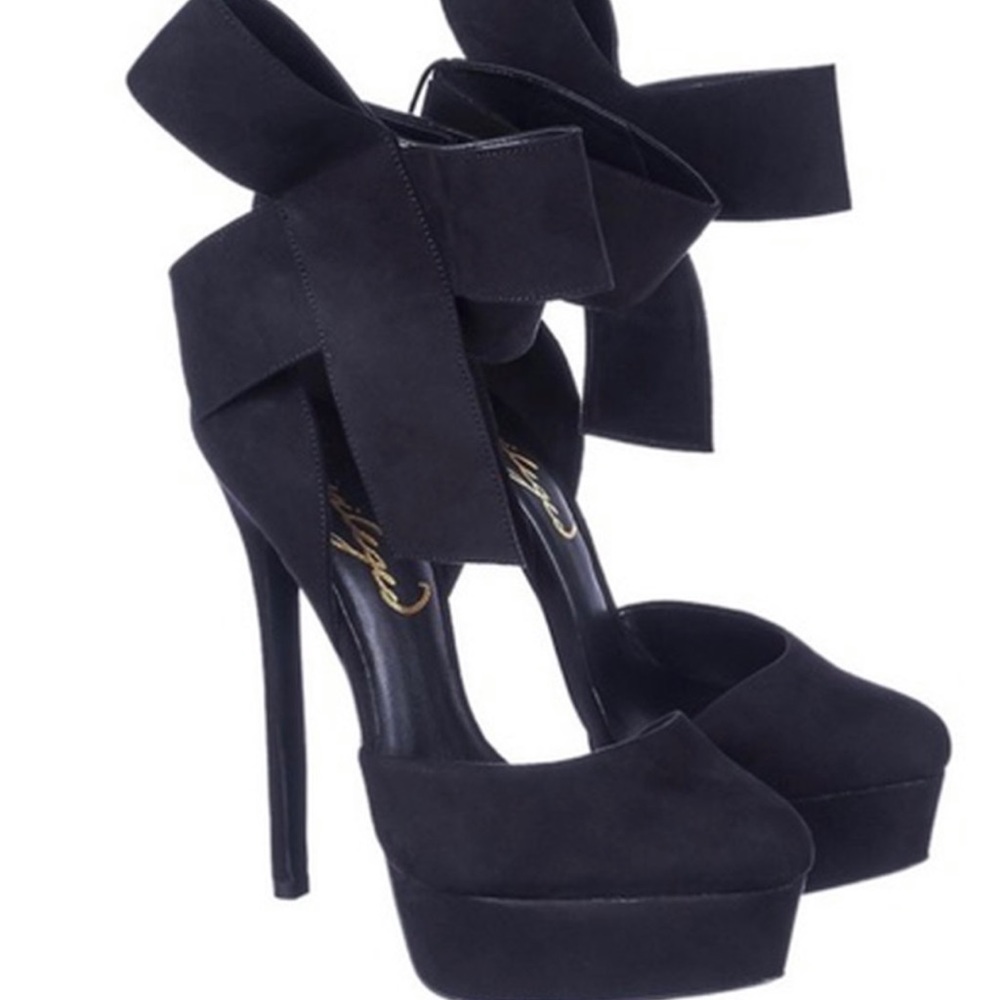 Privileged Panarama Bow Stilletos Platforms